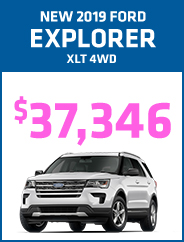 New 2019 Ford Explorer XLT 4WD 