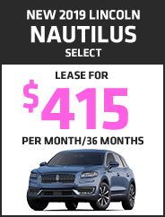 NEW 2019 Lincoln Nautilus Select  