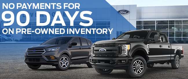 NO PAYMENTS FOR 90 DAYS ON PRE-OWNED INVENTORY 