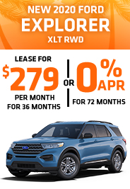 New 2020 Ford Explorer XLT RWD