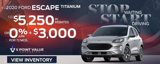 New 2020 Ford Escape Titanium SUV