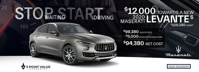 New 2020 Maserati Levante S
