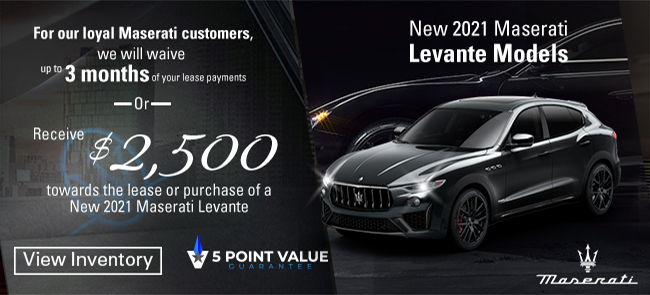 New 2021 Maserati Levante Models