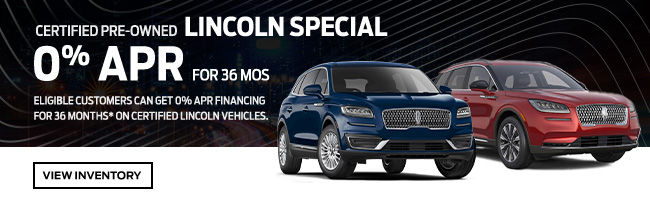 0% APR special on Lincoln Special