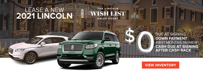 Lincoln Retail Order First Month Payment Assistance on select Lincoln Models