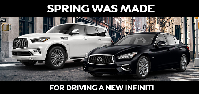 spring was made for driving a new infiniti