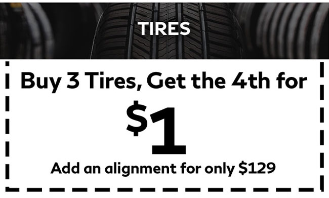 buy 3 tires get the 4th for free