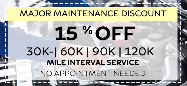 Major Maintenance Discount   
