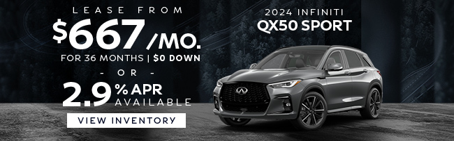 special offer on 2024 INFINITI QX50