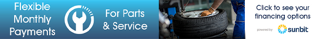 Flexible payments for parts and service. Click to see financing options