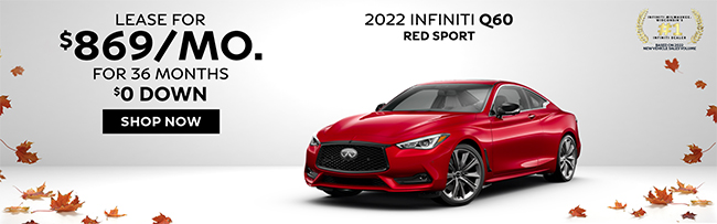 special offer on 2022 INFINITI QX60