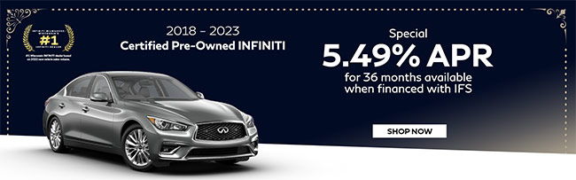 special offer on Certified Pre-owned INFINITI