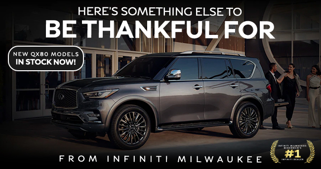 Heres something else to be thankful for - New QX80 models in stock now