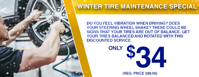 Winter Tire Maintenance Special