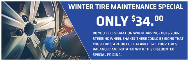 Winter Tire Maintenance Special 