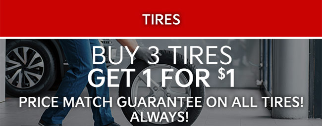 Price match guarantee on all tires