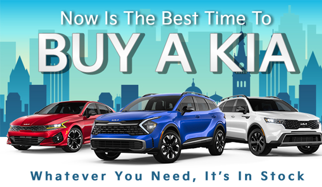 Now is the best time to buy a KIA - whatever you need its in stock