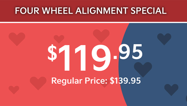 4-wheel alignment special