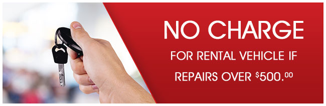 No Charge For Rental Vehicle if Repairs Over $500.00