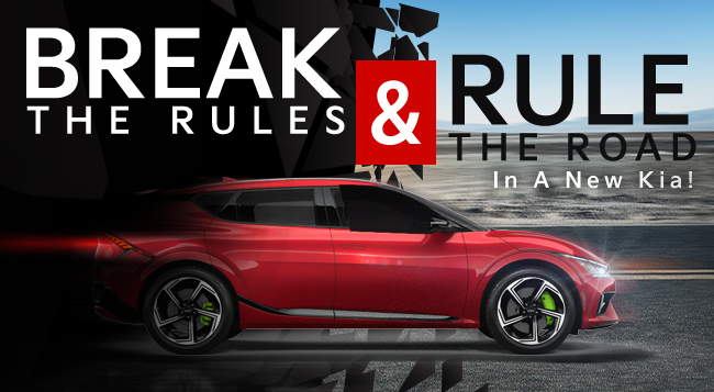 Break the rules and rule the road in a new Kia