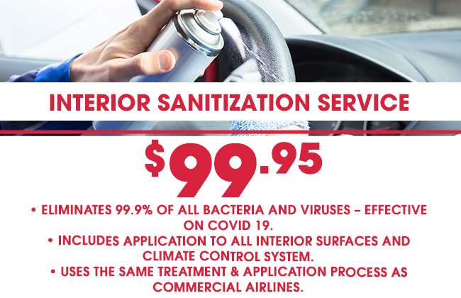 Interior Sanitization Service - $99.95