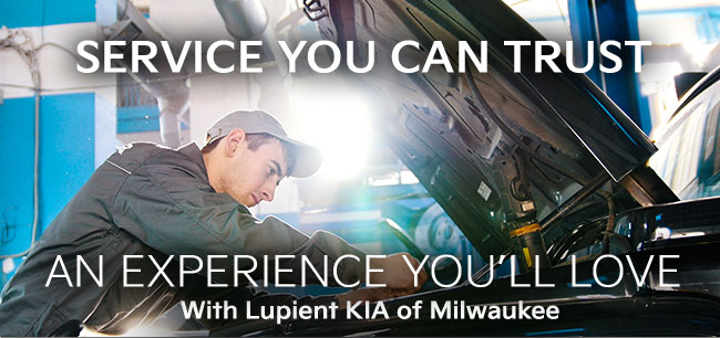 Promotional offer for service at Lupient Kia of Milwaukee