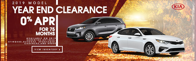 2019 Model Year-End Clearance