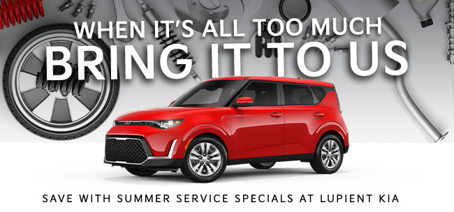 spring service offers are here! Service now at Lupient Kia Milwaukee