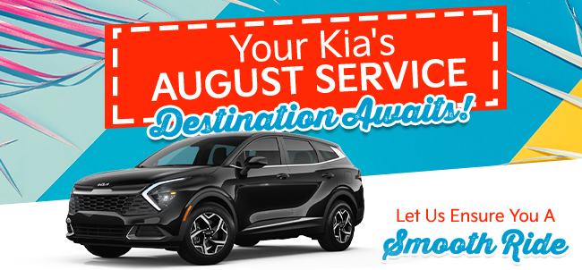 Your Kia's August Service Destination awaits, let us ensure you a smooth ride.