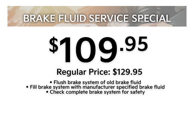 brake fluid service special