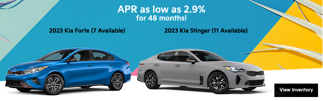 2022 KIA Forte and Stinger