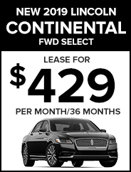 NEW 2019 Lincoln Continental FWD Select