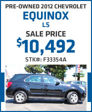 Pre-Owned 2012 Chevrolet Equinox LS