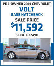 Pre-Owned 2014 Chevrolet Volt Base Hatchback