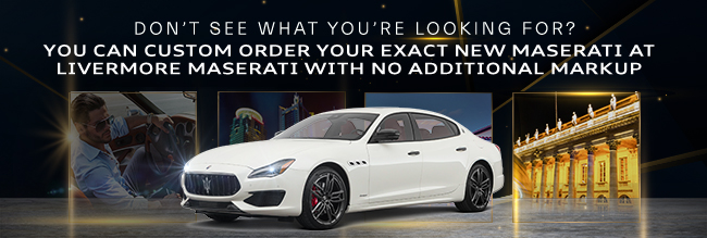 Custom Order Your exact new Maserati