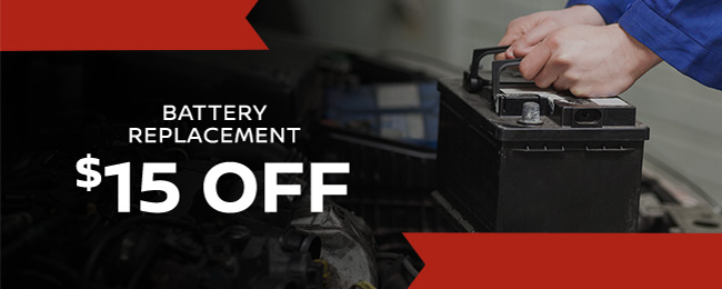 battery replacement $15 off