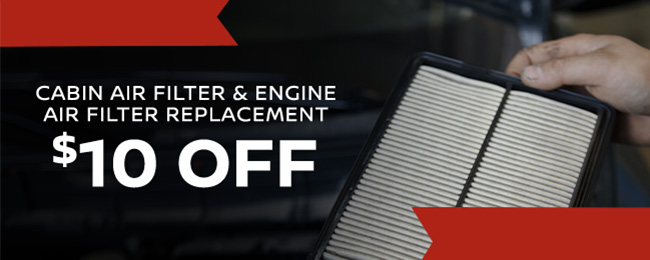 cabin air filter and engine air filter replacement $10 0ff