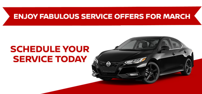 enjoy fabulous service offers for March, schedule your service today