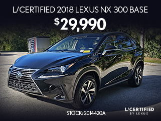 L-Certified 2018 Lexus NX 300 Base
