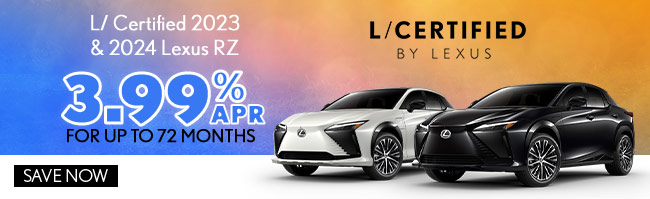 2019-2023 Lexus Es NX RX GX and RZ Certified Models 5.99 APR