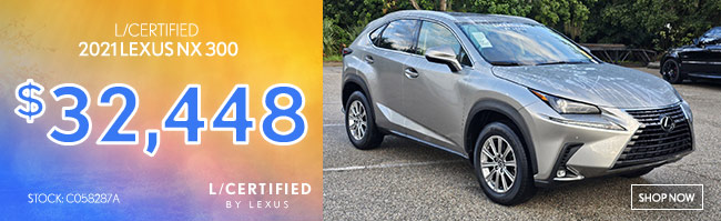 Certified used 2021 lexus nx 300