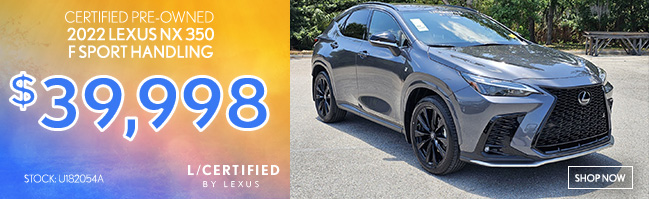 Certified Used 2022 lexus nx 350