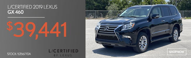 L-certified 2019 Lexus GX 460