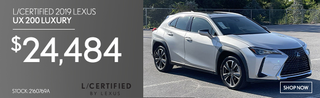 L-certified 2019 Lexus