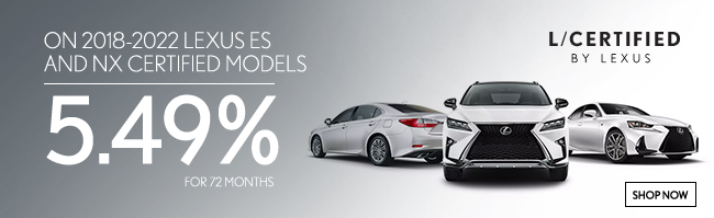 2018-2022 Lexus es and NX certified models APR special