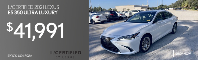 L-certified 2021 Lexus ES 350 Ultra Luxury