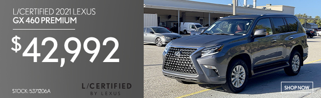 L-certified 2021 Lexus GX 460 Premium