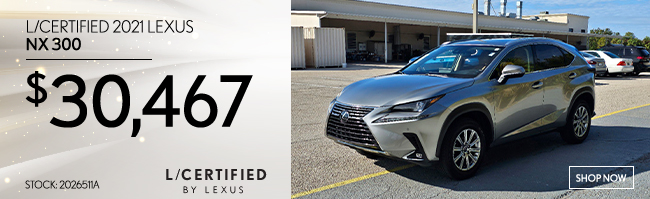 L-certified 2021 Lexus NX 300