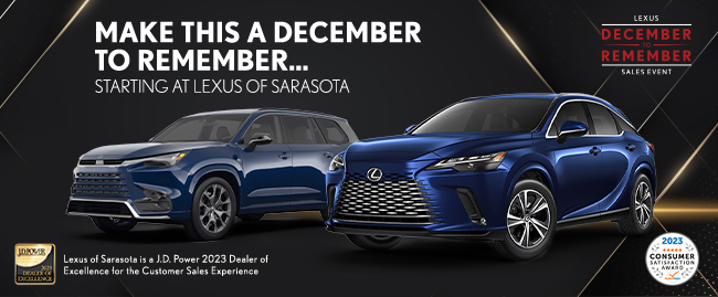 Make this December to Remember at Lexus of Sarasota