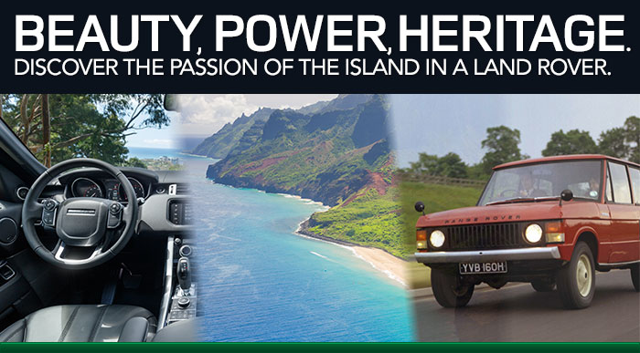 beauty, power, heritage. discover the passion of the island in a land rover.